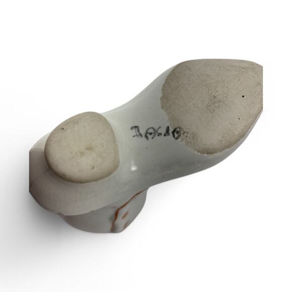 Vintage Bassano Italy Hand-Painted Ceramic Boot Vase – Floral Faience Pottery - Picture 5 of 16